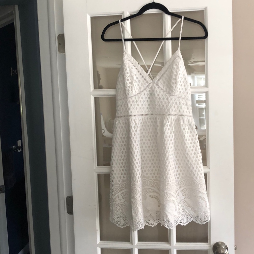 Abercrombie and Fitch white lace dress